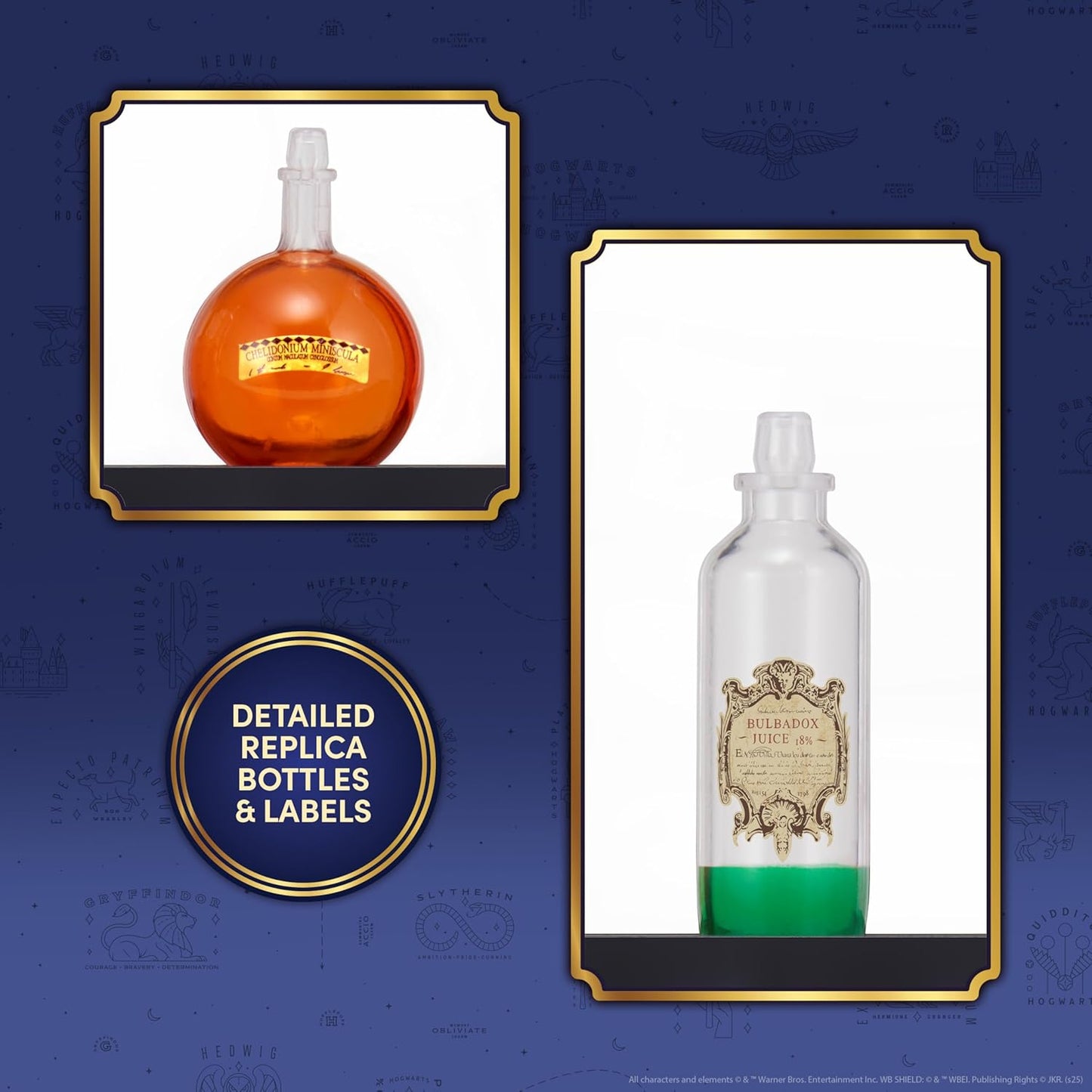 Professor Snape's Potion Bottles Mood Lamp | Bedroom Accessory Night-Light | Official Wizarding World Harry Potter Gifts, Toys and Collectables