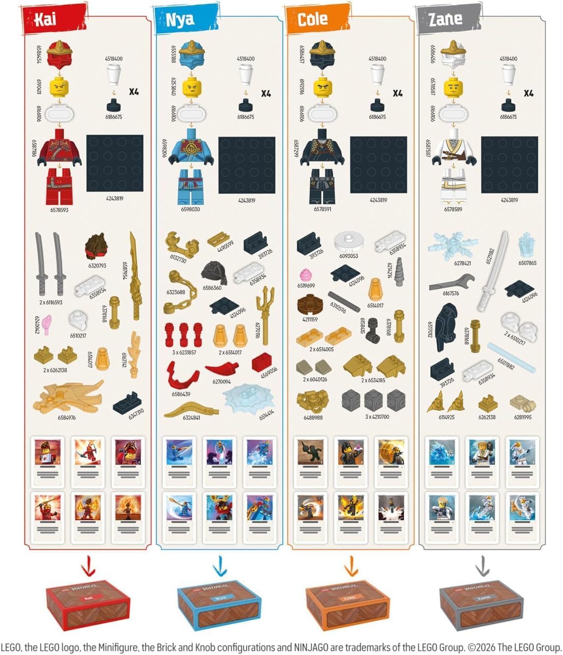 Asmodee LEGO Ninjago: Destiny’s Bounty Adventures! The official LEGO Ninjago board game. Cooperative adventure game for families. Play time 30 mins, for 2-4 players, Ages 8 and above, English | Cooper