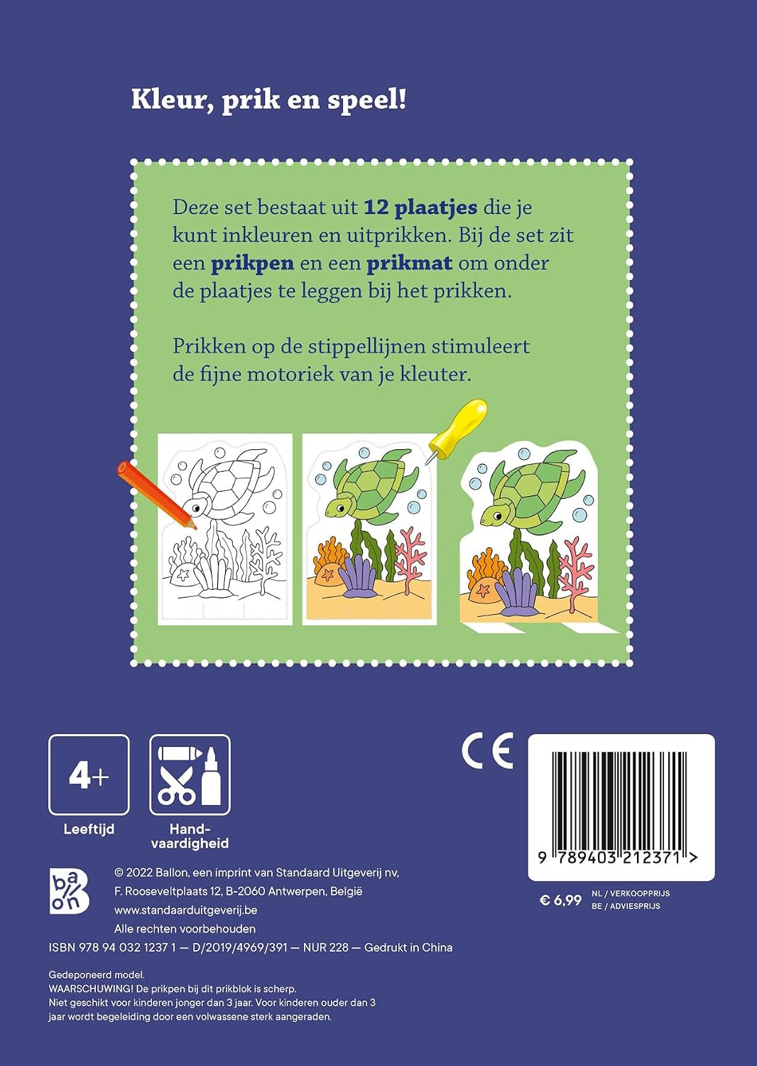 Mijn Kleur en Prikblok - Dieren