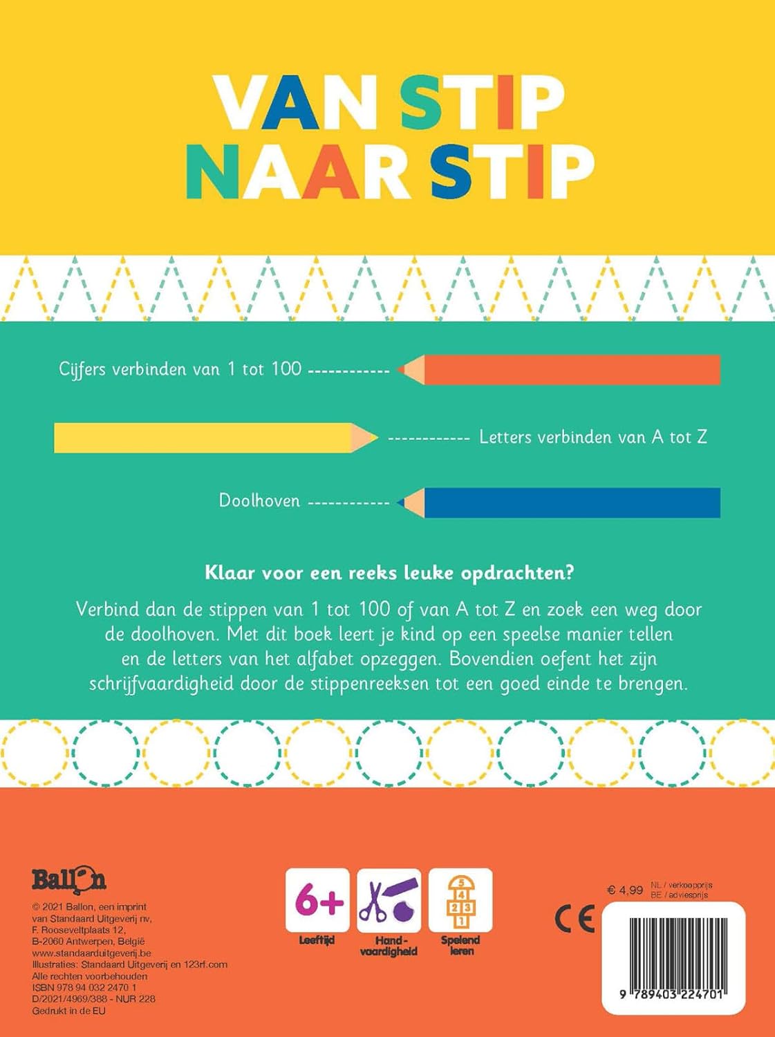 Van stip naar stip - Cijfers verbinden tot 100 (6+)
