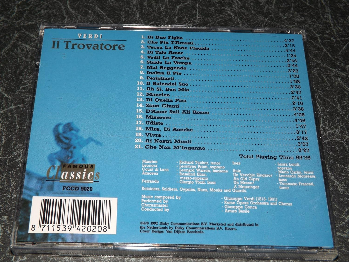 VERDI IL TROVATORE FCCD 9020. SCARCE 199 CD