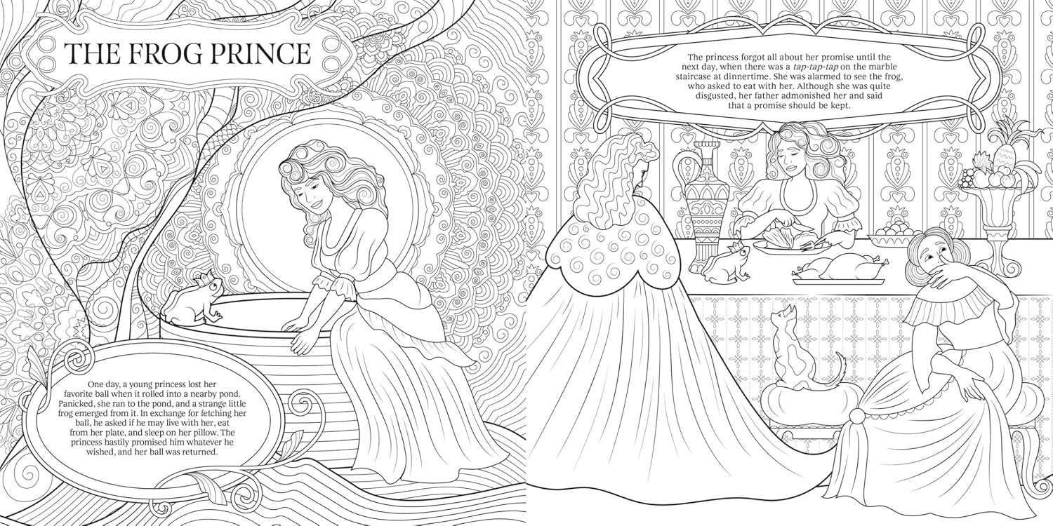 Grimm's Fairy Tales: Coloring Book for Teens & Adults