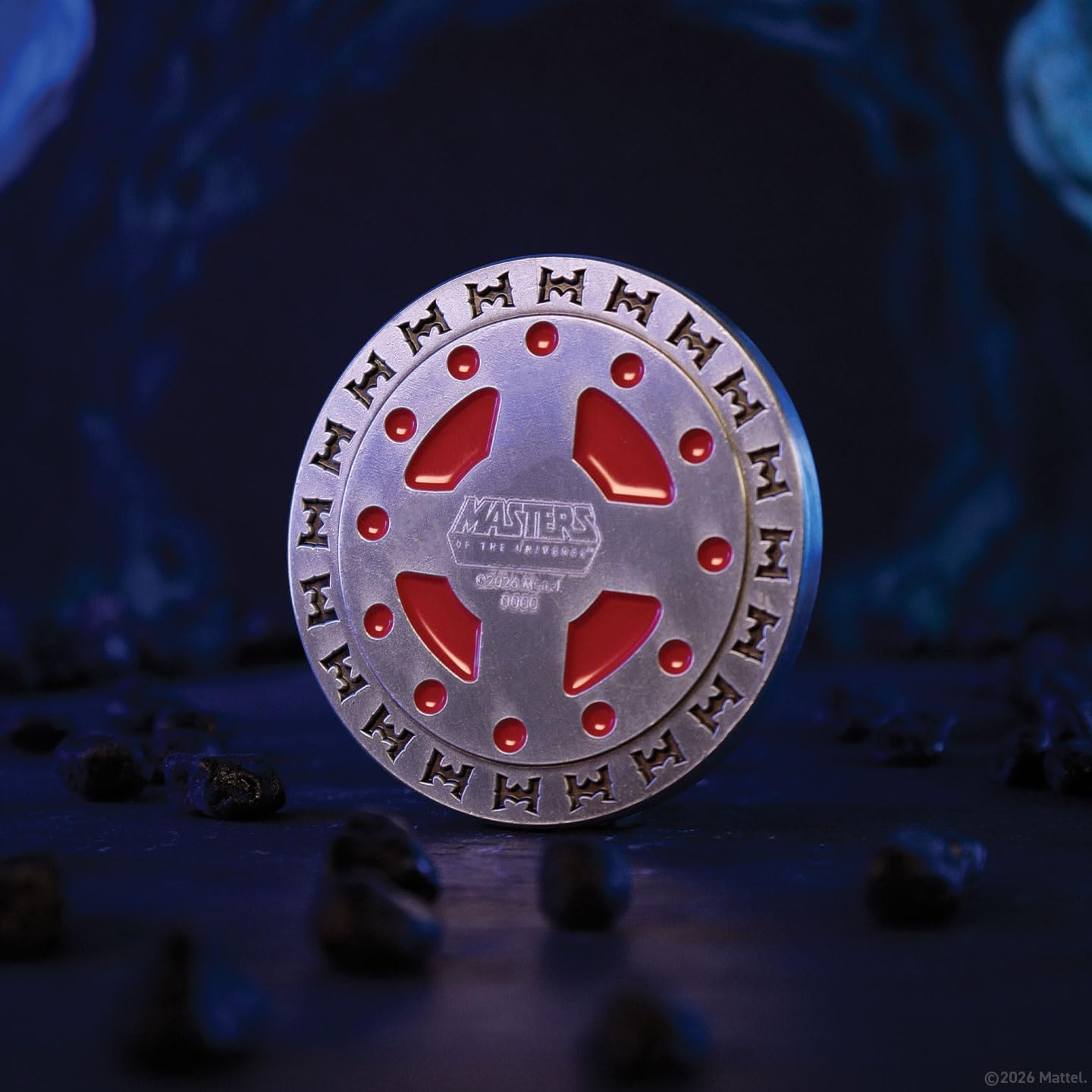 FaNaTtik Masters of the Universe He-Man - Moneta da collezione in edizione limitata, con licenza ufficiale MOTU, numerata individualmente, limitata a 5.000 in tutto il mondo, 38 mm