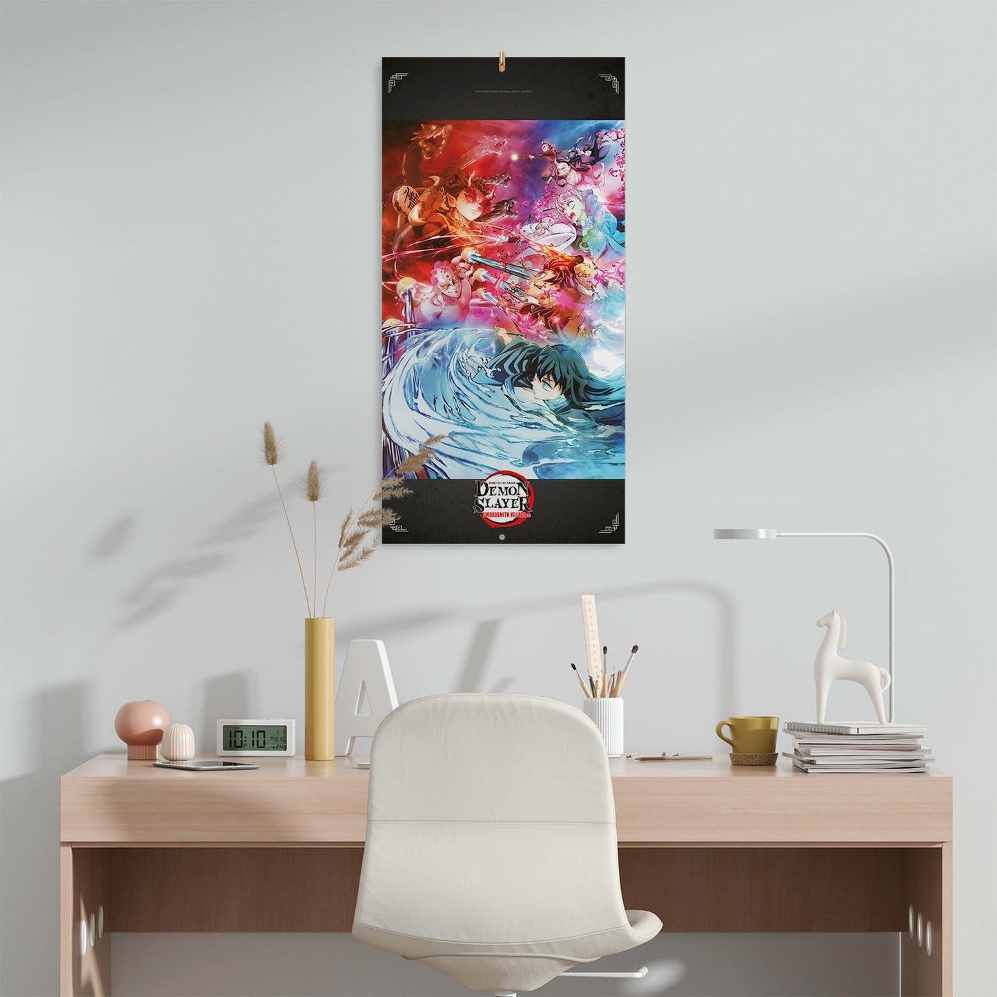 Grupo Erik Demon Slayer Anime Manga Calendar 2027 Wall Calendar Merch | Swordsmith Village Family Calendar Gifts Family Planner Year Planner Monthly Calendar 27 - Planner Annual Calendar 2027
