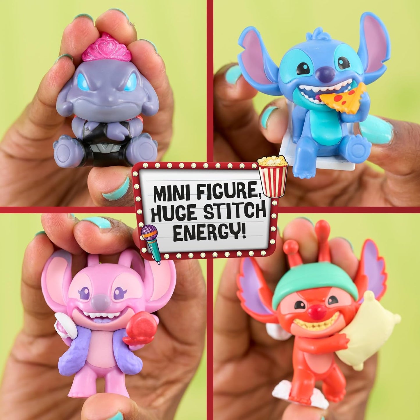 Disney Stitch Friday Night Fun Blind Capsule Figure, Mini Collectible | Height 2 in, Surprise Blind Capsule, 13 to collect, Includes 1 figure and capsule, Ages 3 years