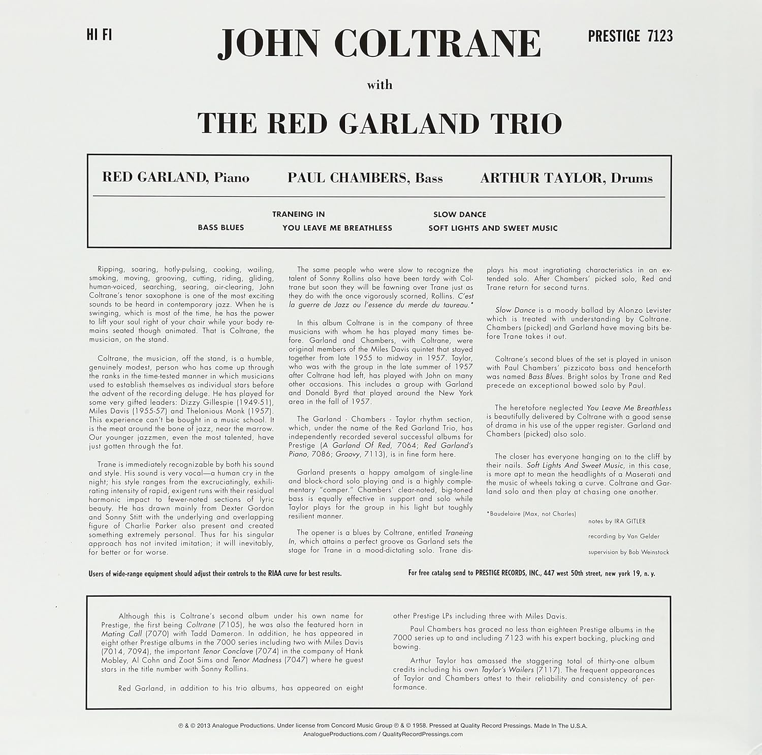 With the Red Garland Trio