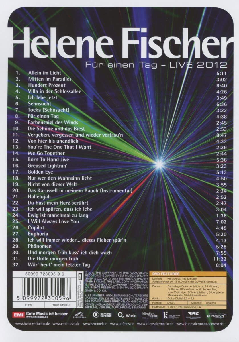 Helene Fischer - Fur Einen Tag - Live