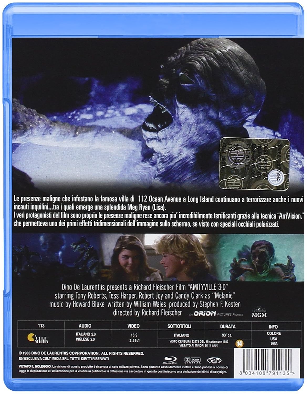 amityville 3d (blu ray) BluRay Italian Import
