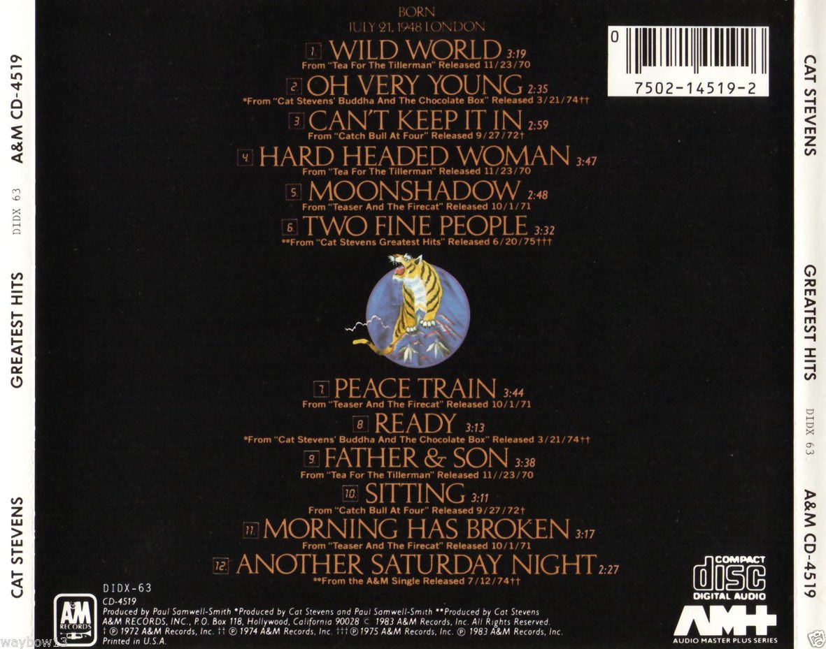 Cat Stevens-Greatest Hits