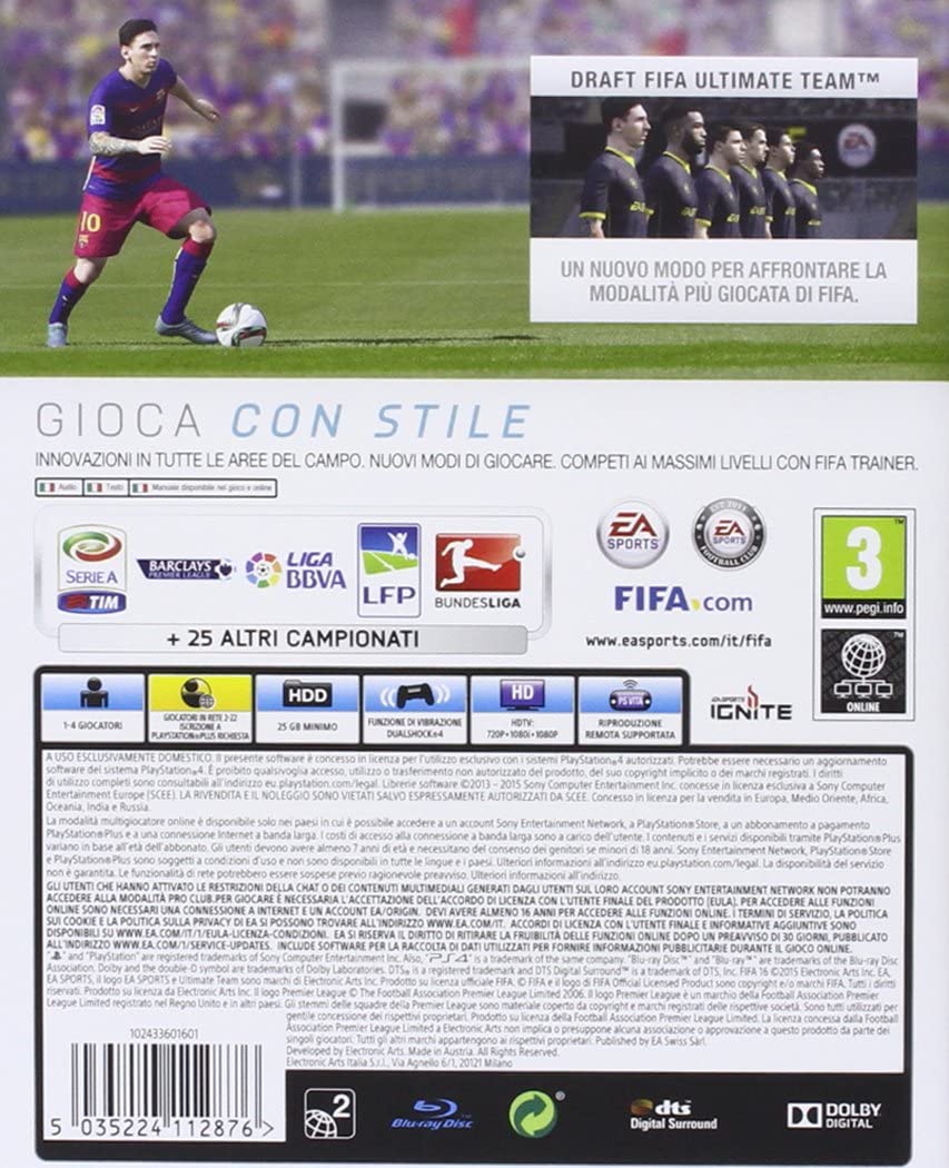 PLAYSTATION 4 - FIFA 16