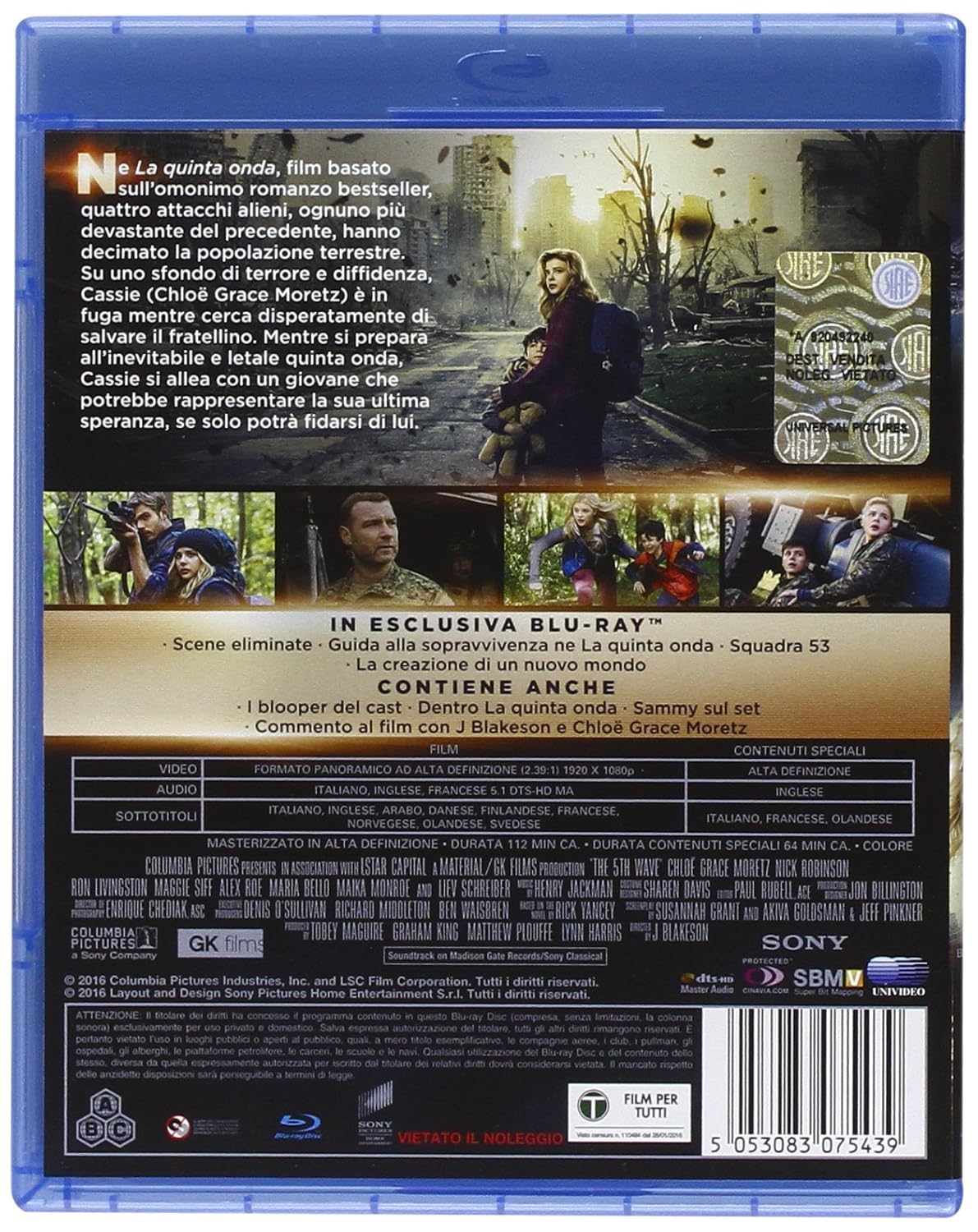 la quinta onda (blu ray) BluRay Italian Import