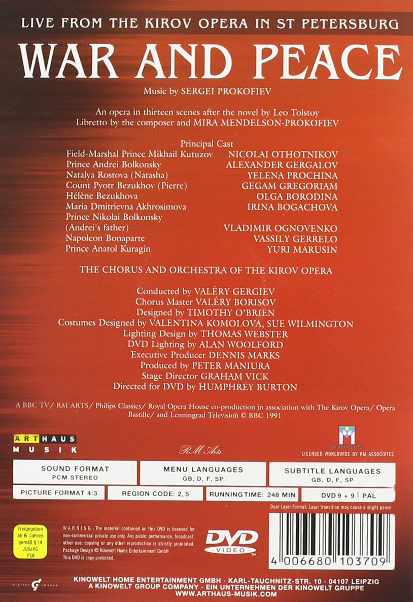 Prokofjew, Sergej - War and Peace (2 DVDs)