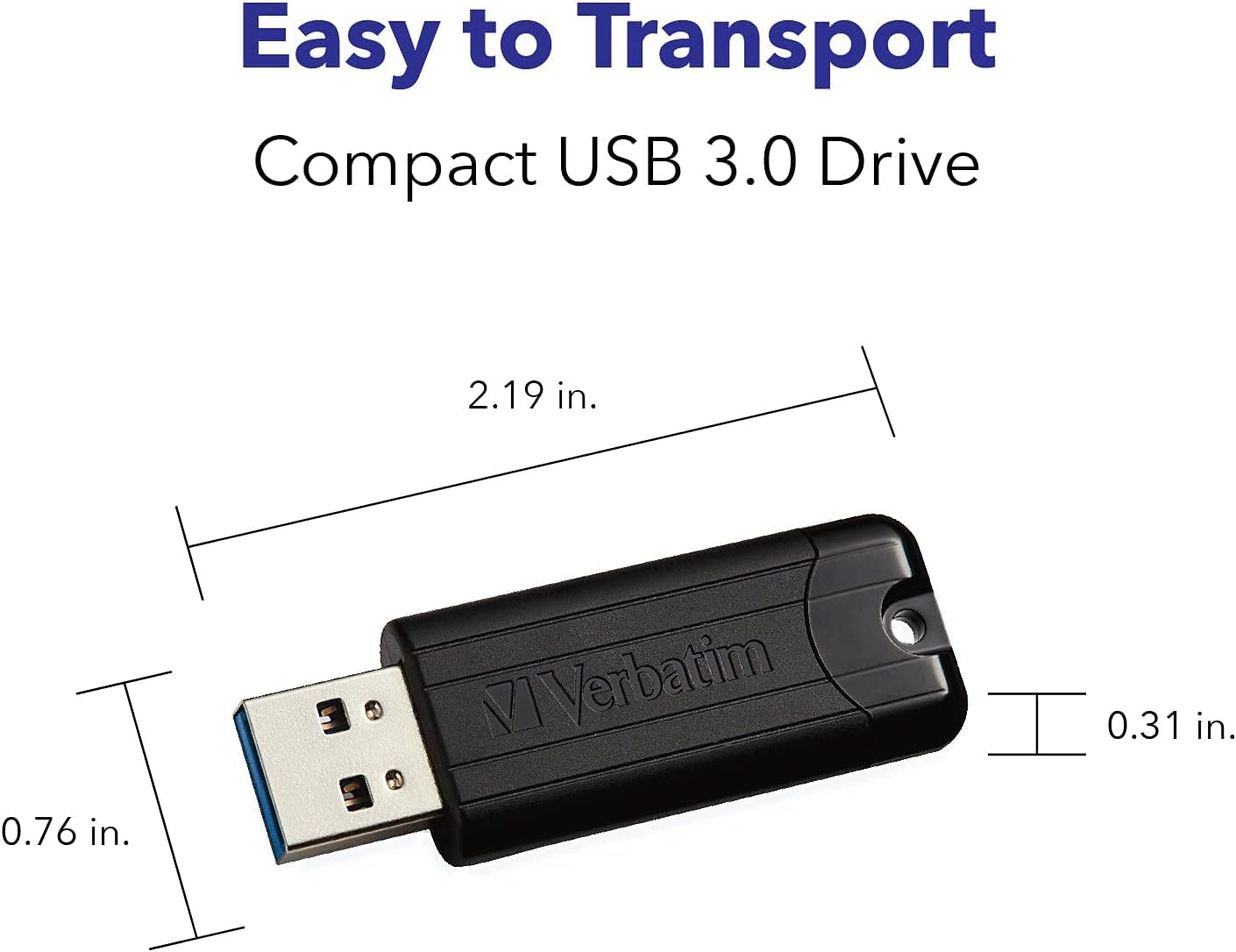 Verbatim 49319 - Chiavetta USB 3.2 Gen 1 Store'n'Go Pinstripe da