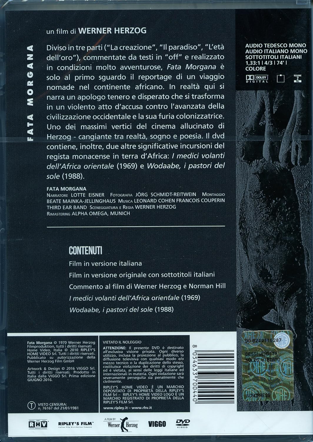 fata morgana DVD Italian Import