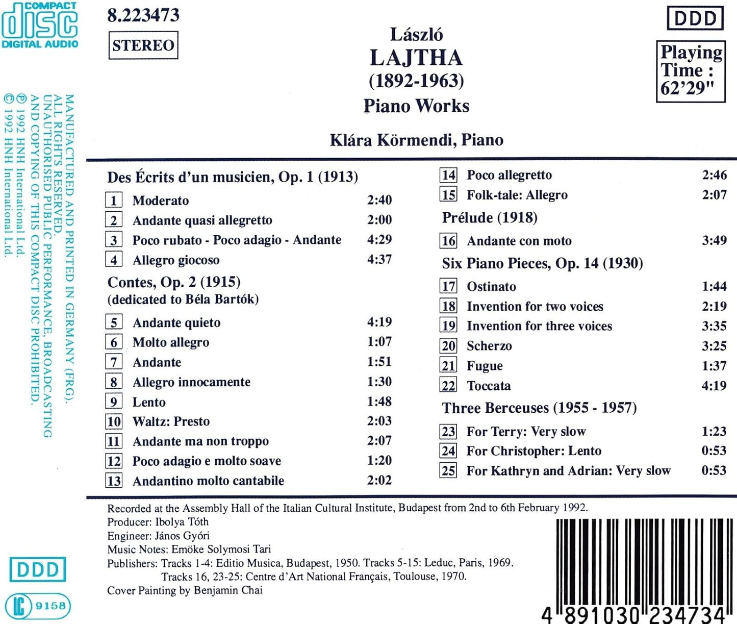 Piano Works (Kormendi)