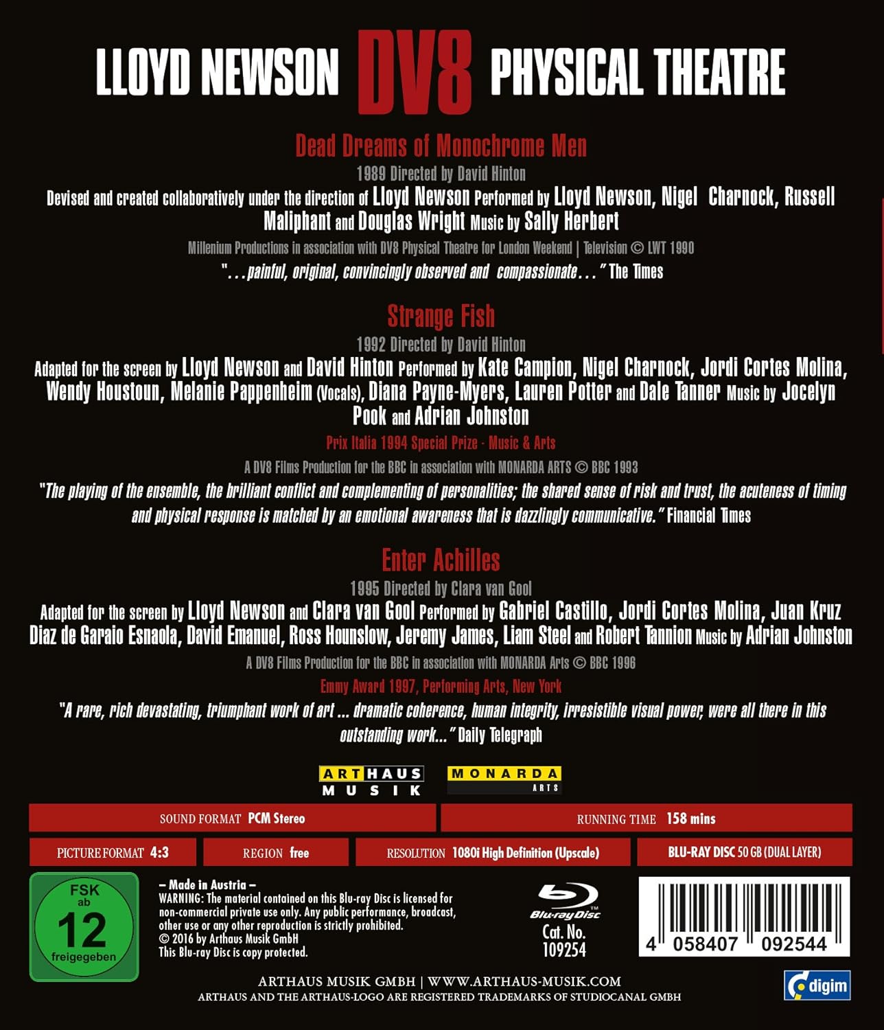 Lloyd Newson Dv8 Physical Theatre