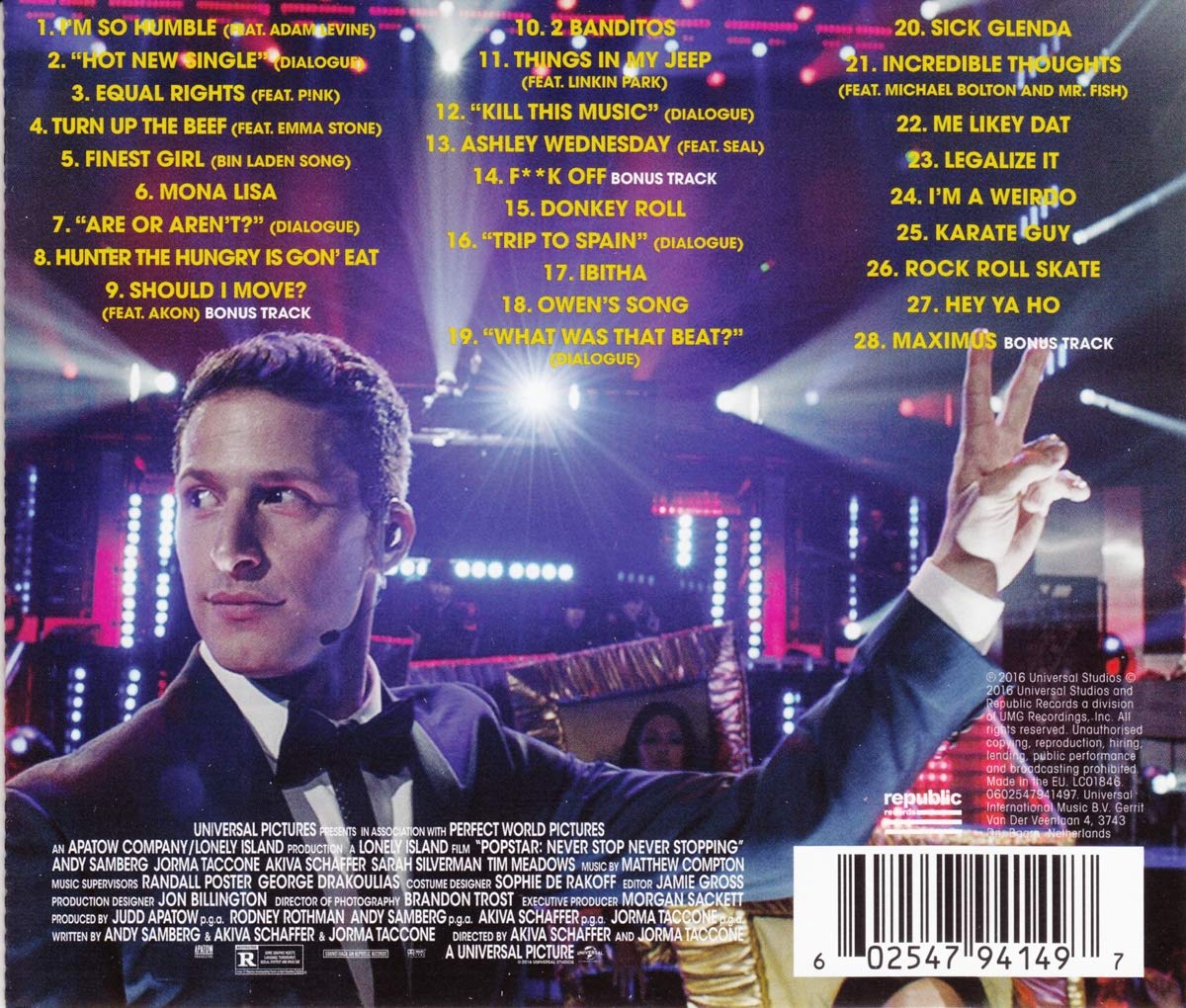 Popstar: Never Stop Never Stopping (B.S.O) explicit_lyrics