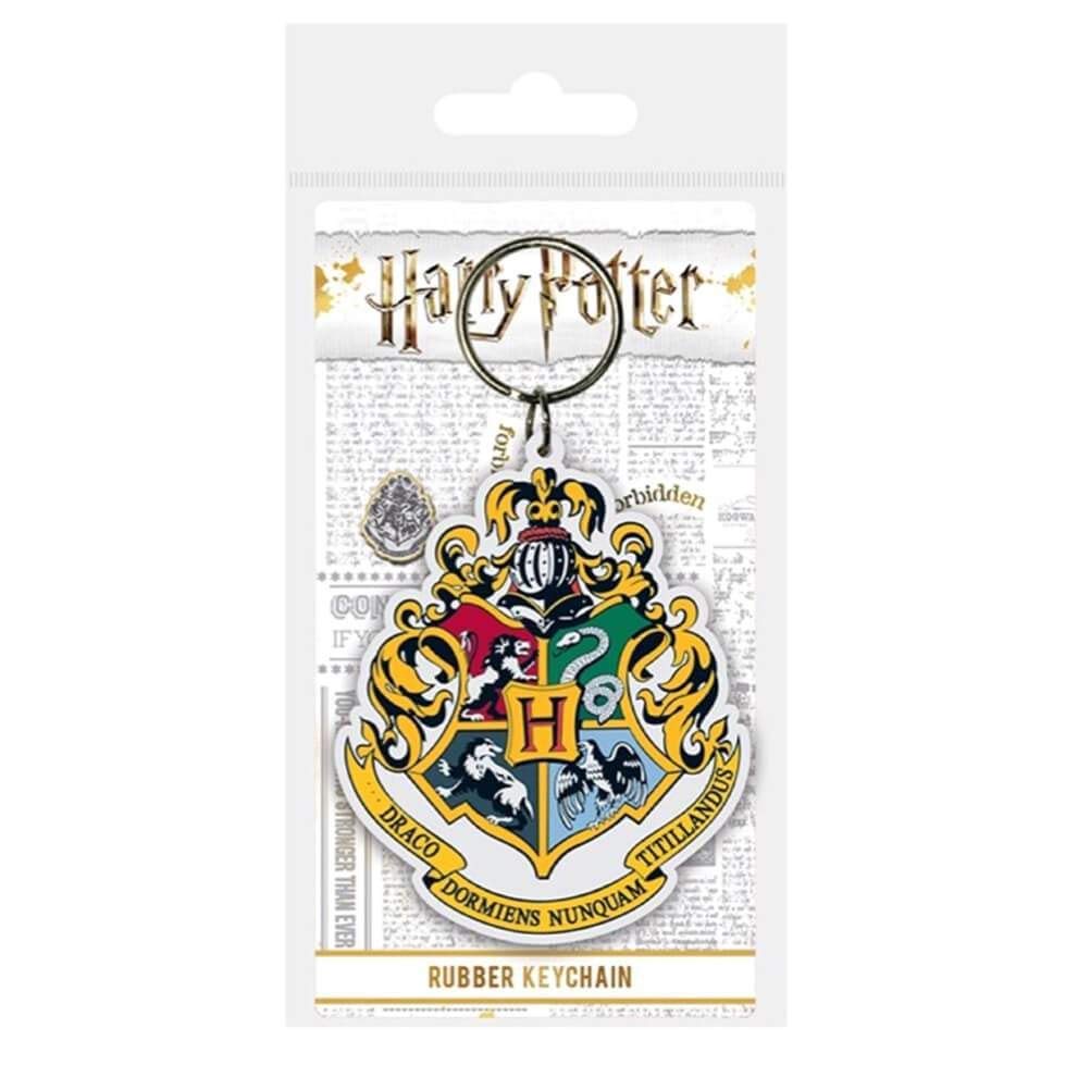 Pyramid International HARRY POTTER Hogwarts Crest Rubber Keyring - Official Merchandise