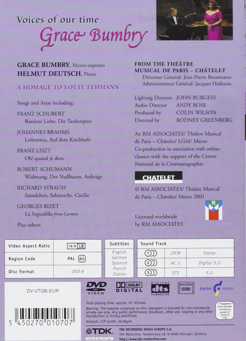 Voices Of Our Time: Grace Bumbry