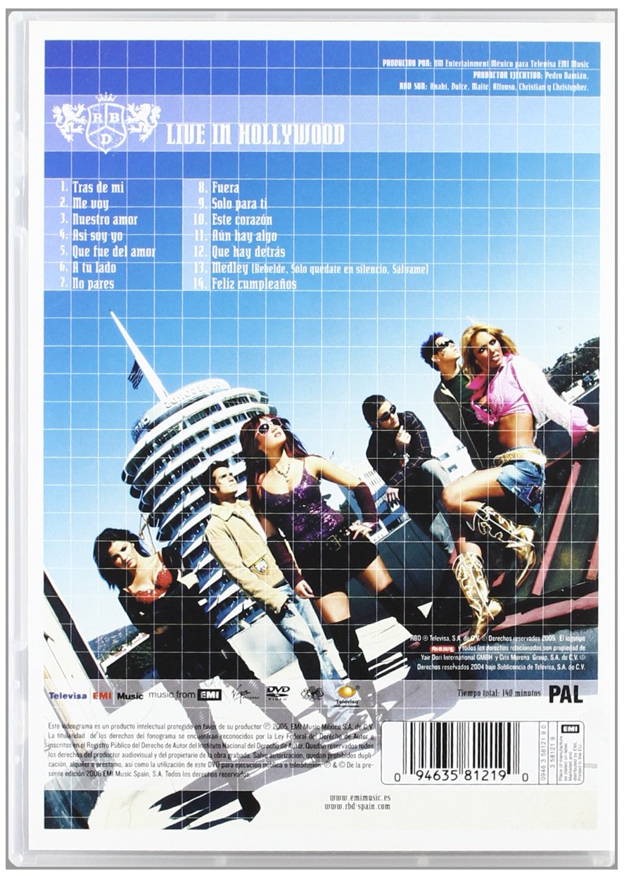 RBD LIVE IN HOLLYWOOD