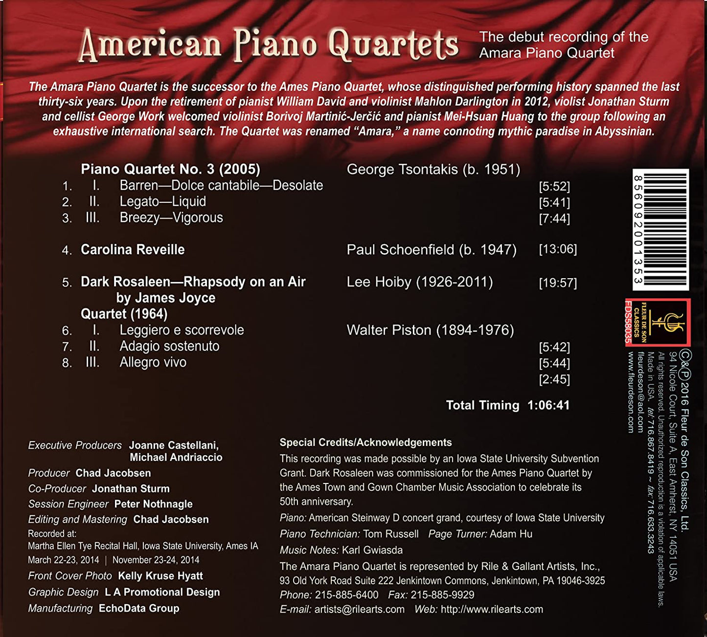 American Piano Quartets