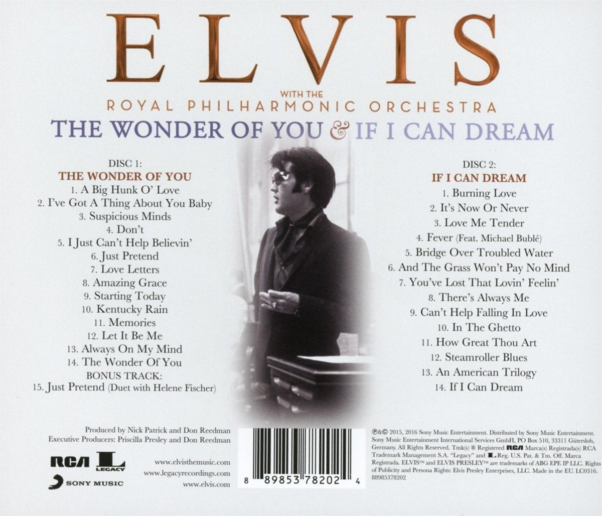The Wonder Of You & If I Can Dream