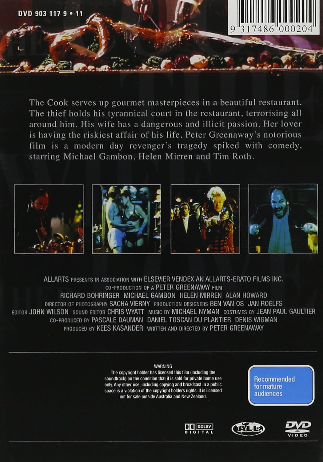 The Cook the Thief His Wife & Her Lover (1989) ( The Cook, the Thief, His Wife and Her Lover
