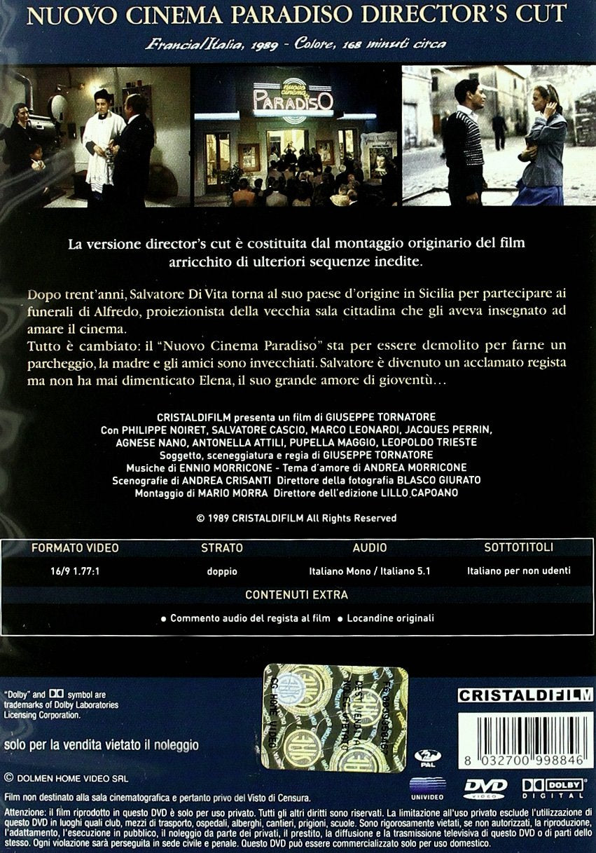 Nuovo Cinema Paradiso (Director's Cut