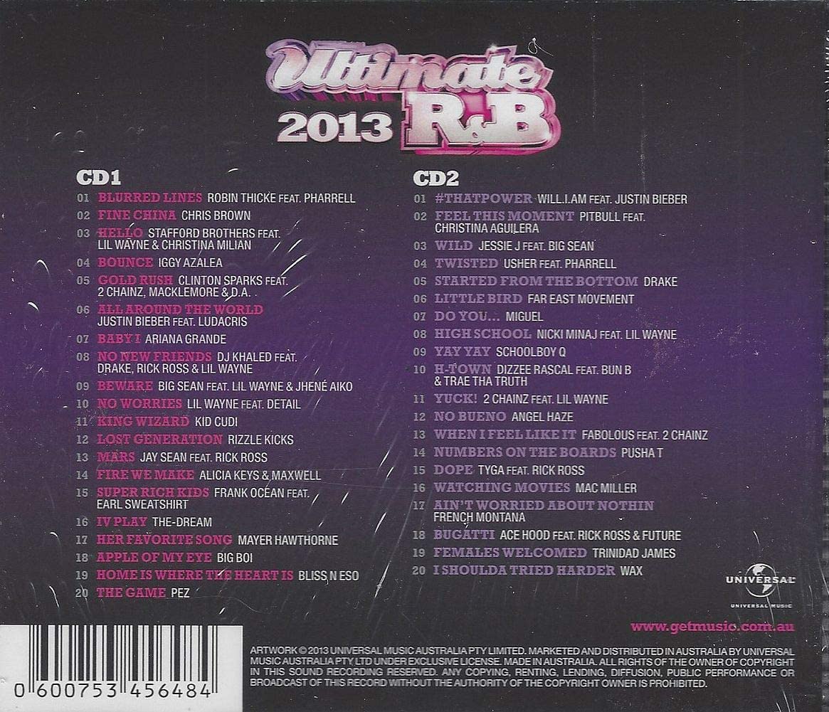 VARIOUS ARTISTS - Ultimate R&B 2013 (2 CD)