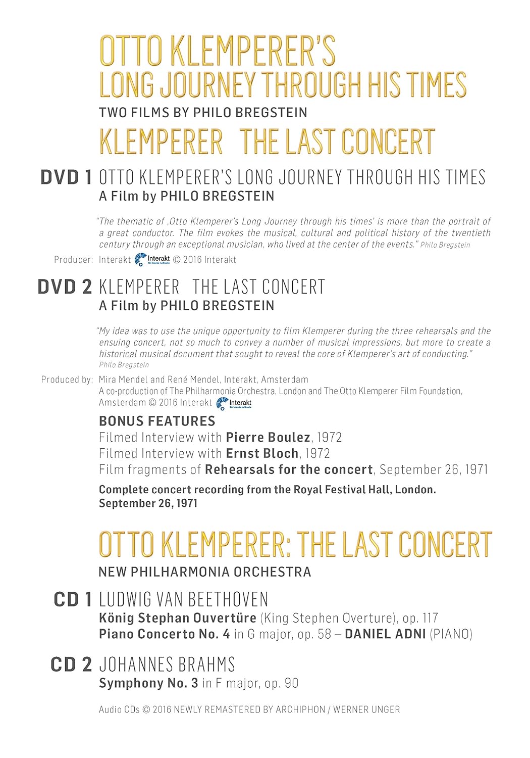 Klemperer:The Last Concert