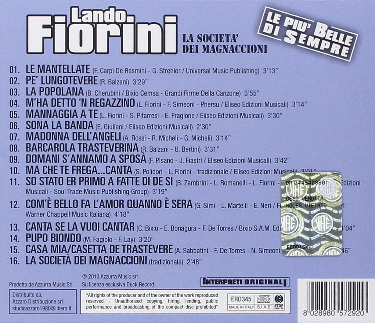 Lando Fiorini-La Società Dei Magnaccioni