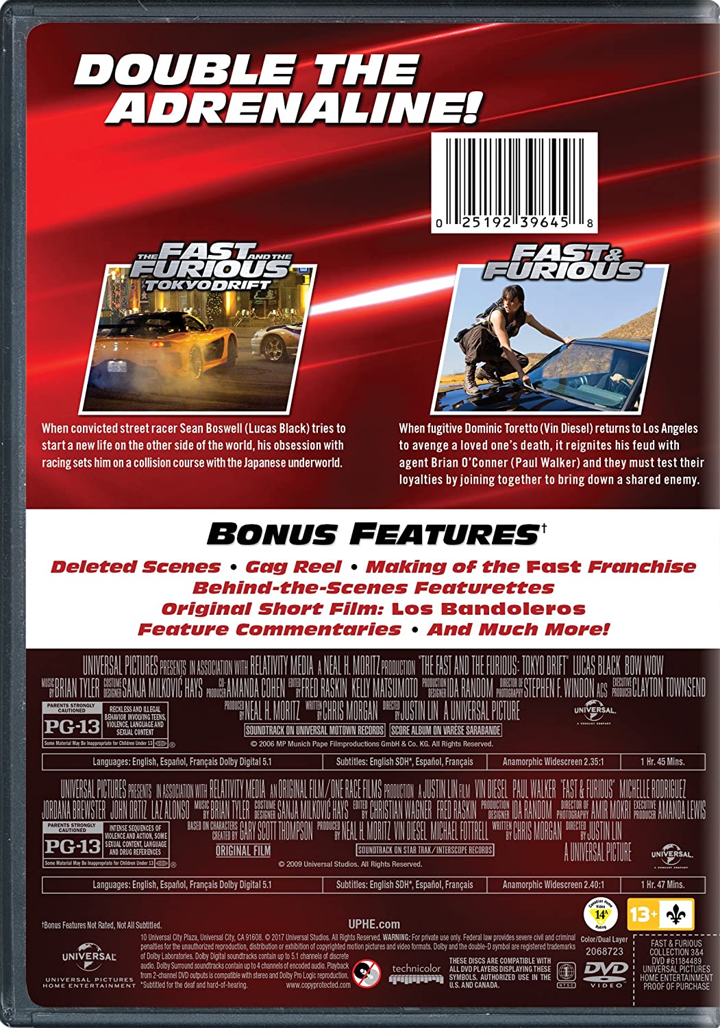 Fast & Furious Collection: 3 & 4