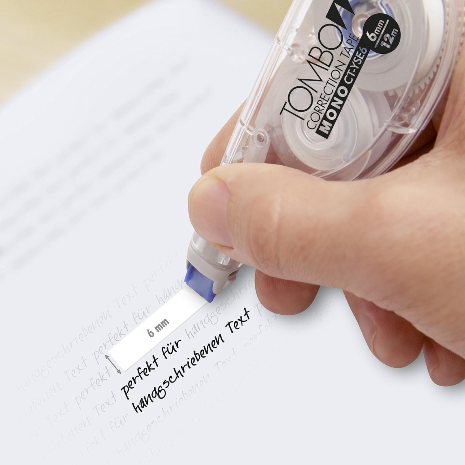 Tombow CT-YSE6 Mini Correction Tape Roller Easy-write,White,Width 6mm