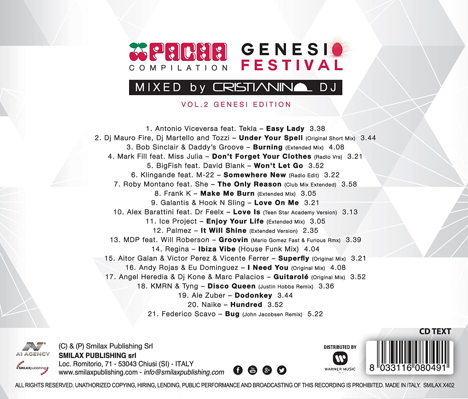 Pacha Compilation Vol. 2 Genesi Festival