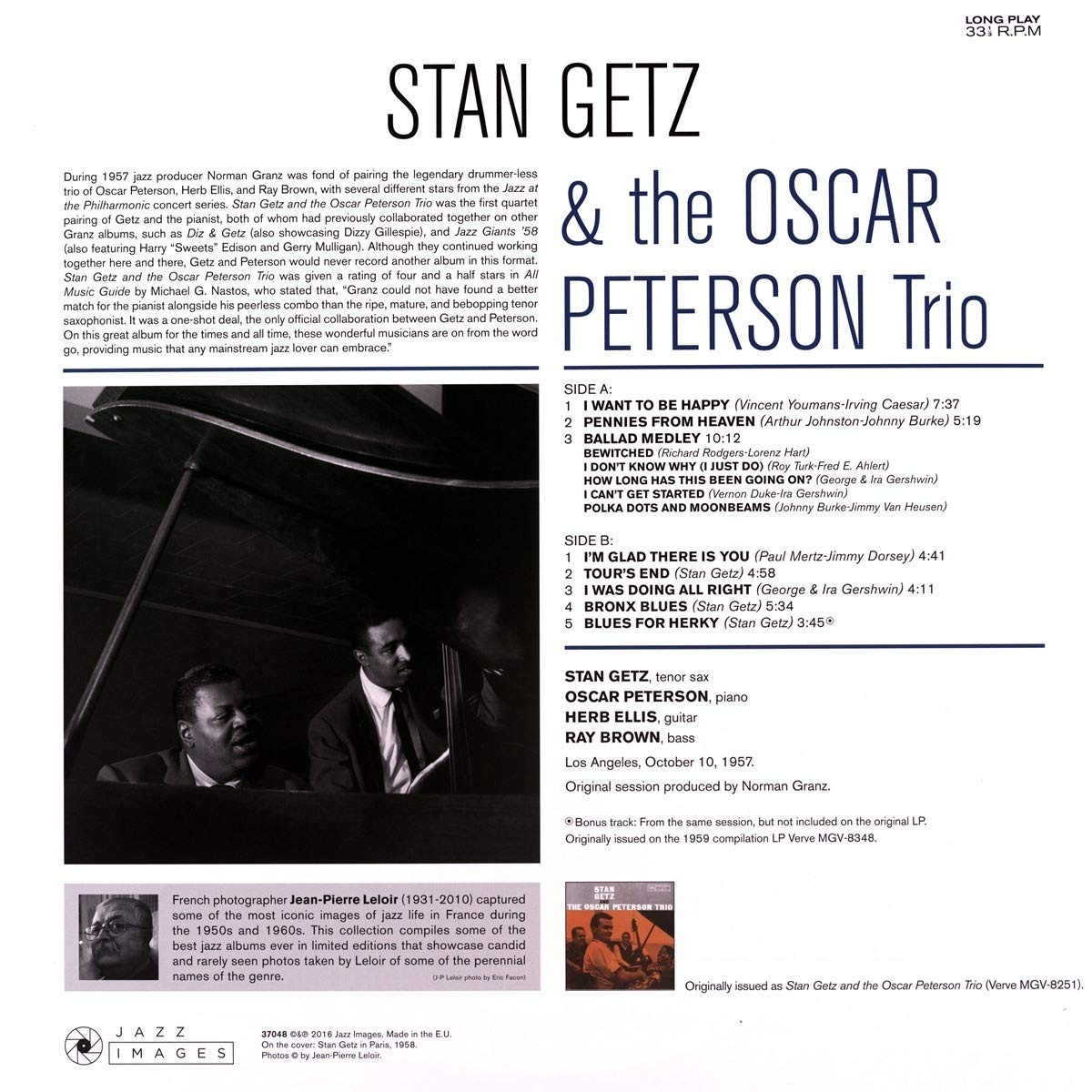 Stan Getz & The Oscar Peterson trio