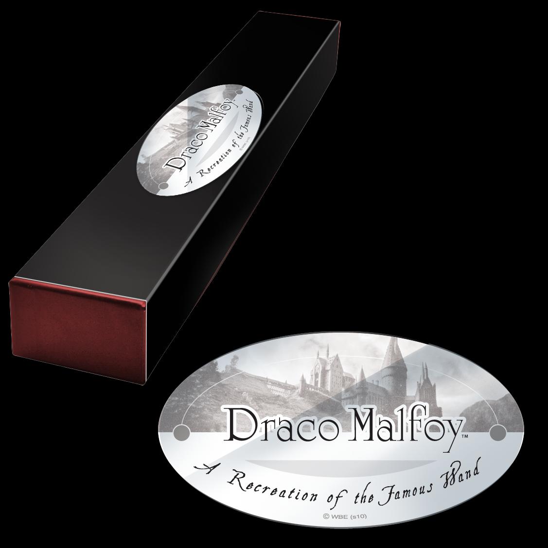 The Noble Collection - Draco Malfoy Character Wand - 16in (40cm) Wizarding World Wand With Name Tag - Harry Potter Film Set Movie Props Wands
