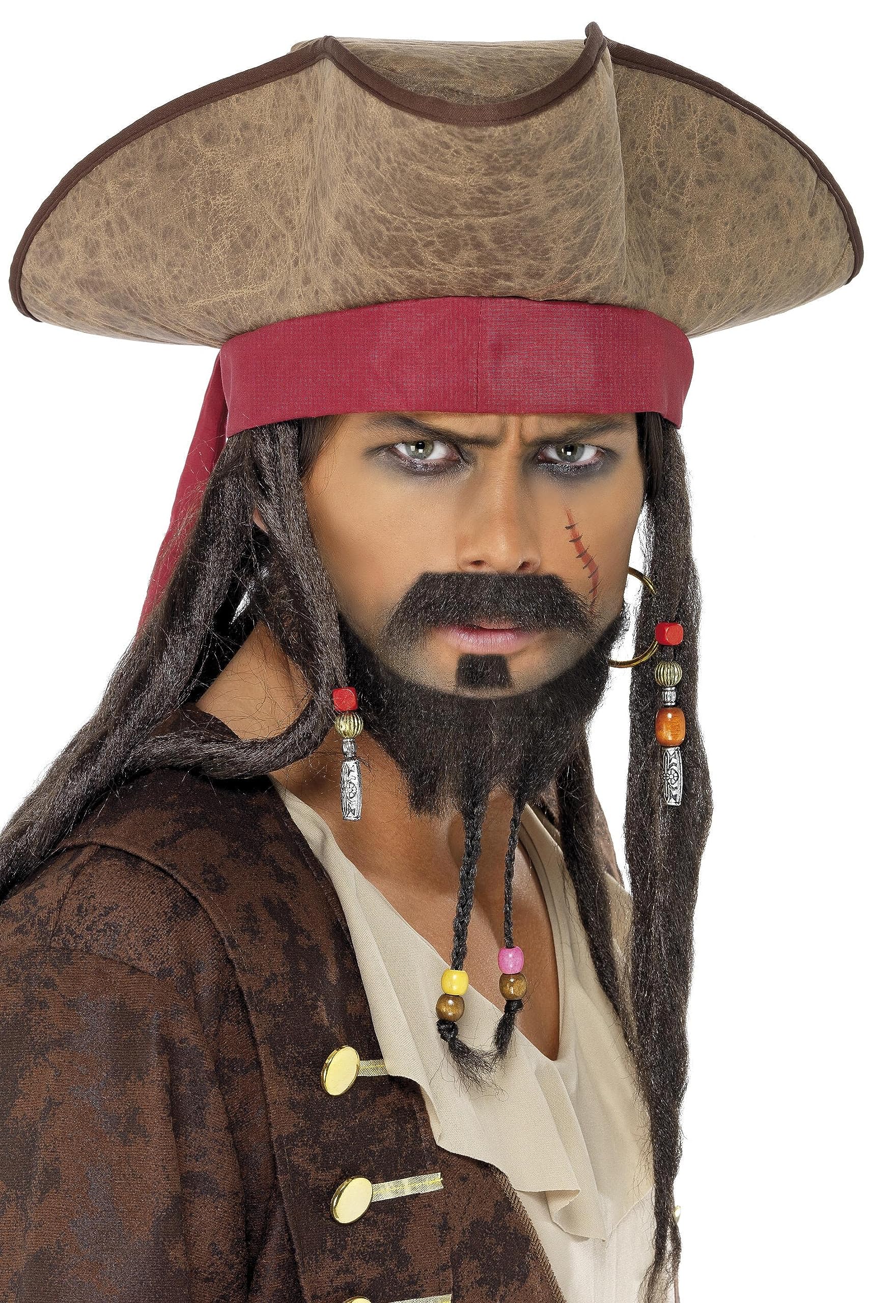 Smiffys Pirate Hat, Brown