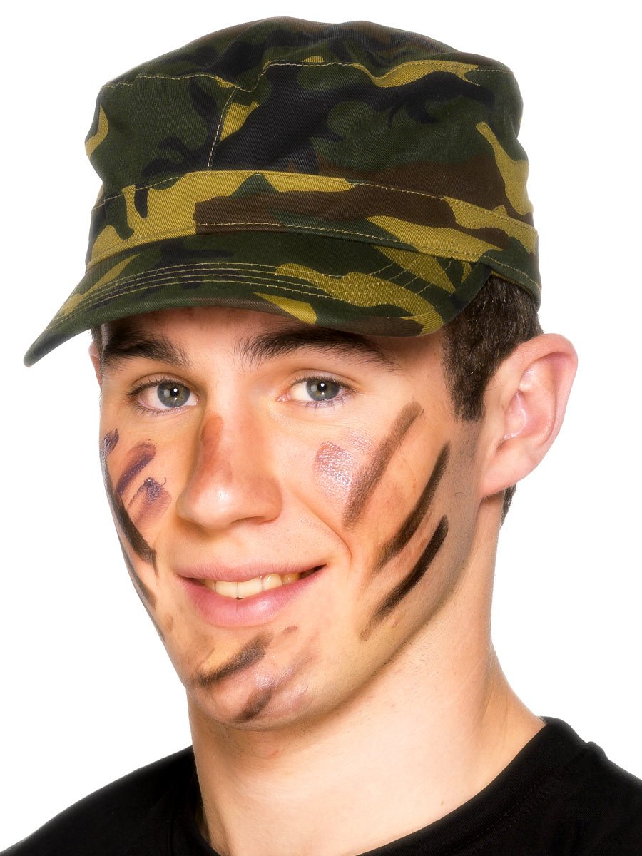 Smiffys Camouflage Army Cap Camouflage