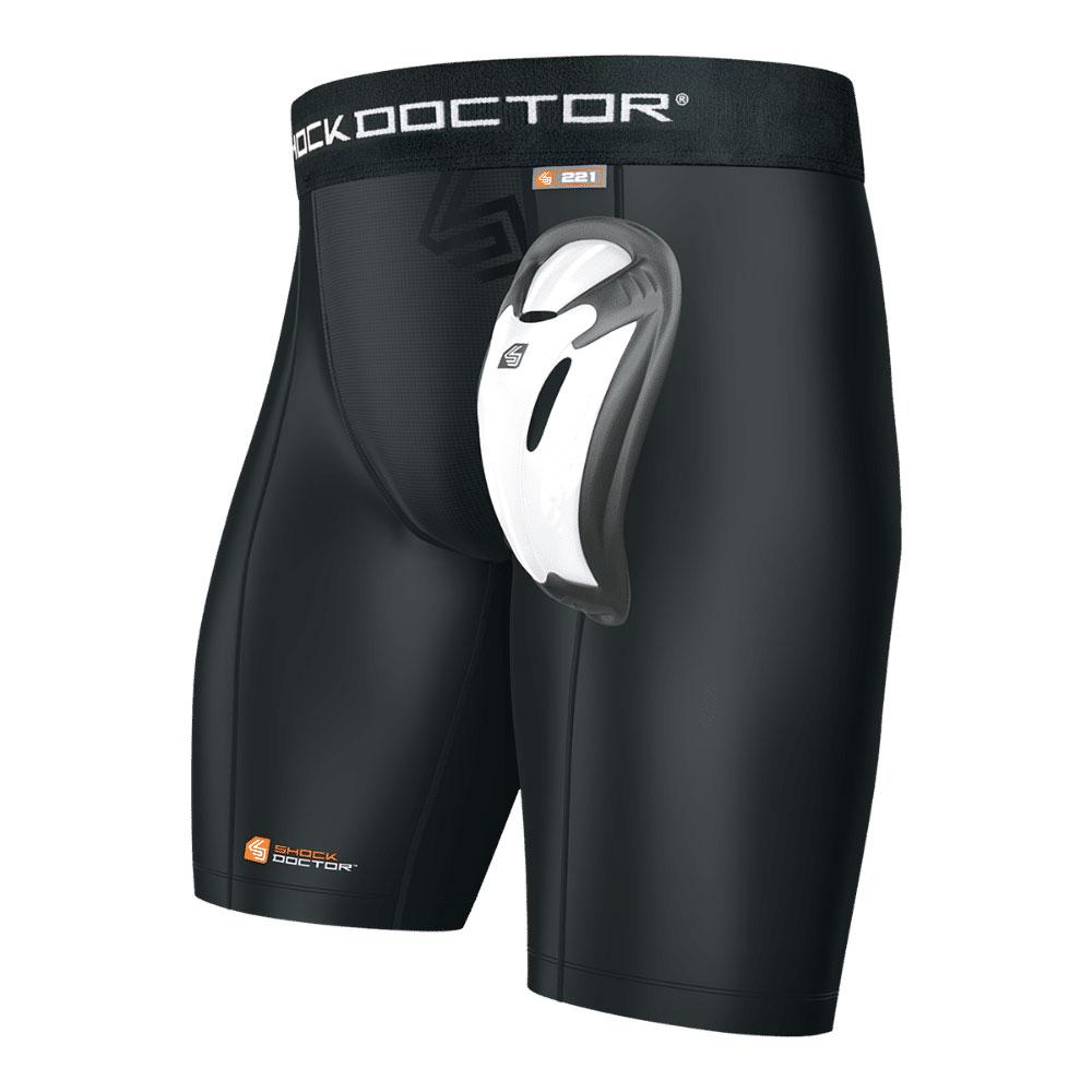 Shock Doctor Core Compression Short with Bio Flex Cup Large Black Large Black