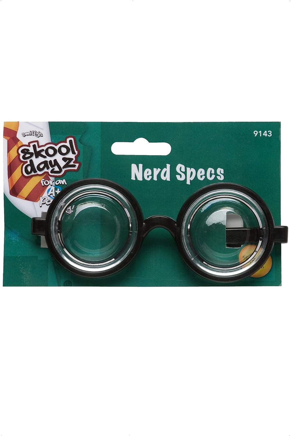 Smiffys Nerd Glasses, Black