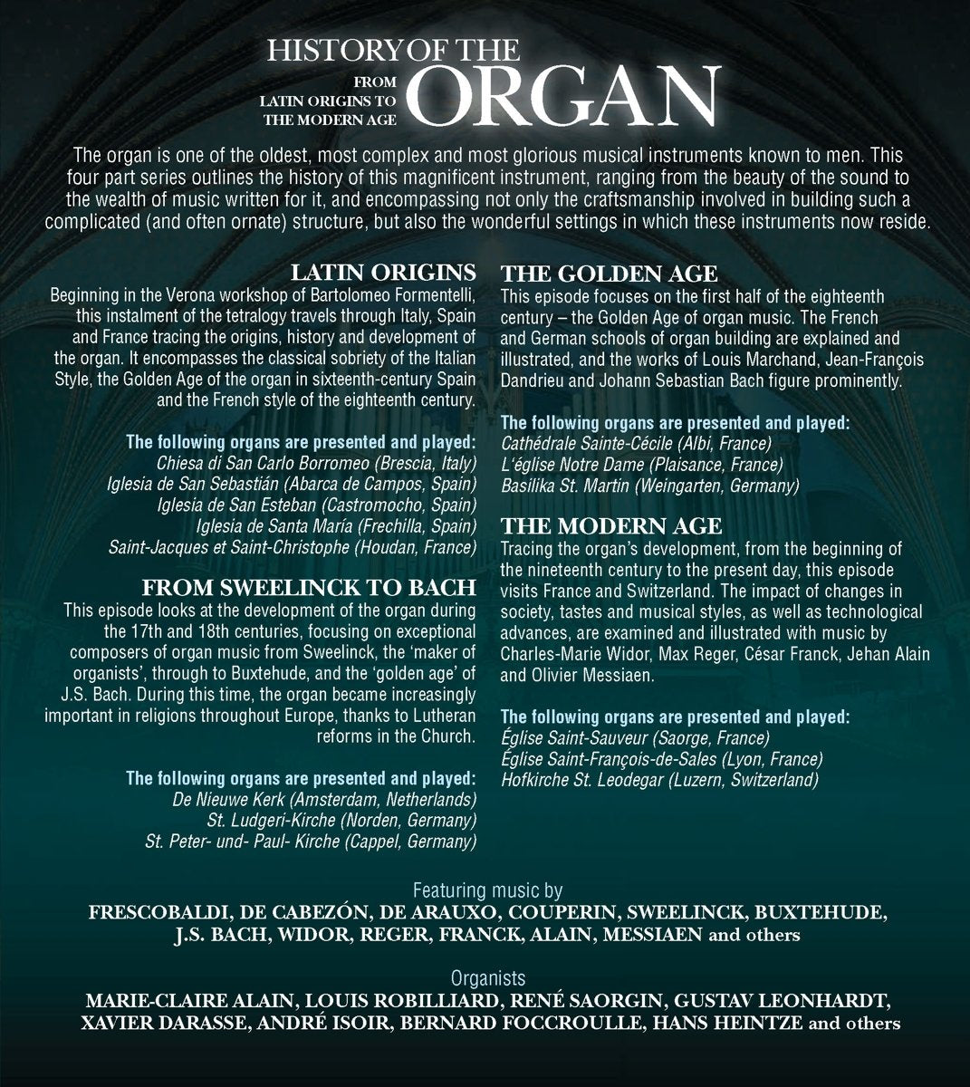 History Of The Organ, Voll.1-4: From La