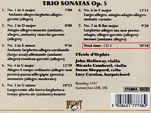 Handel-The Masterworks Vol. 38: Trio Sonatas OP. 5