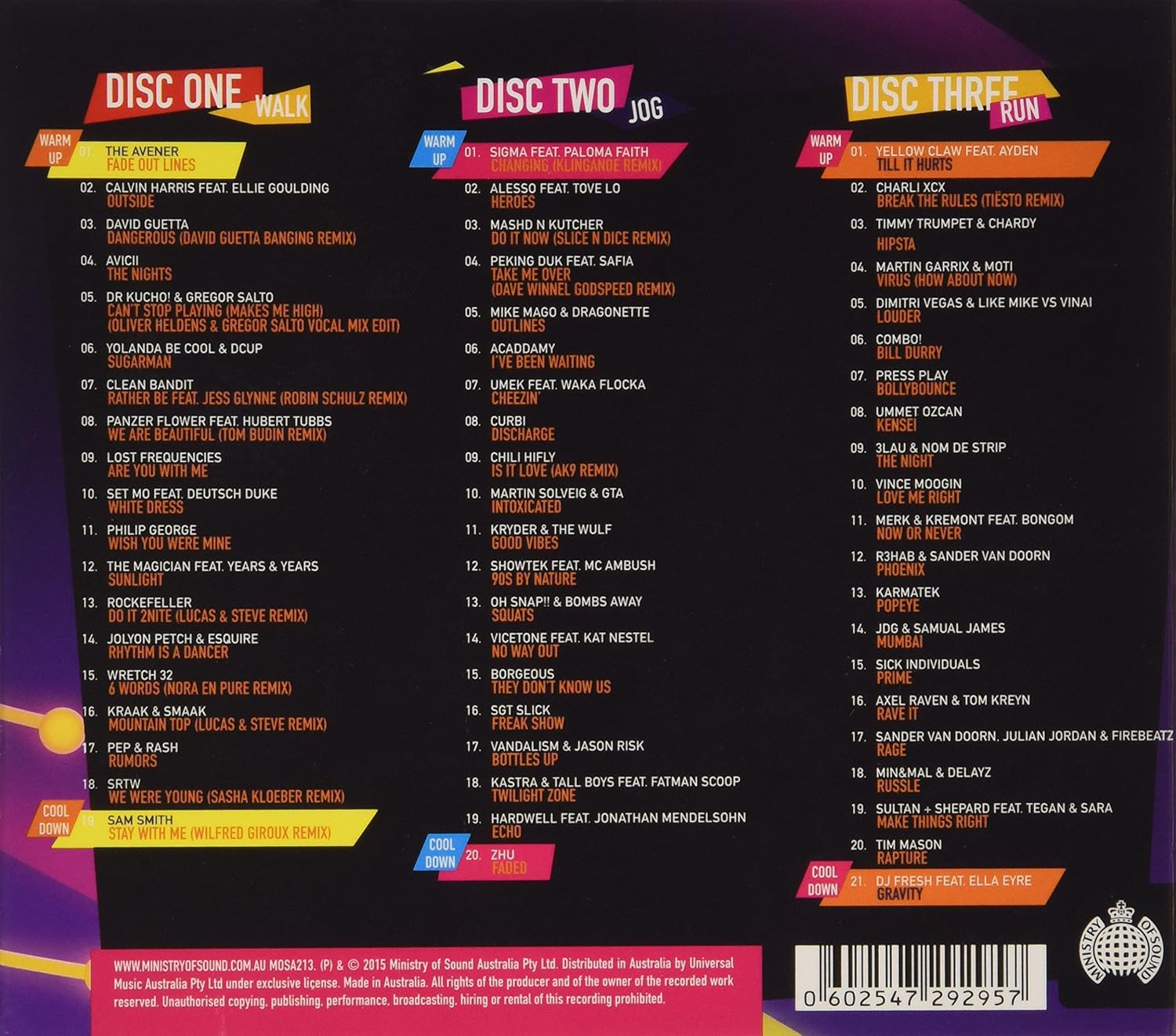 Ministry Of Sound Running Trax