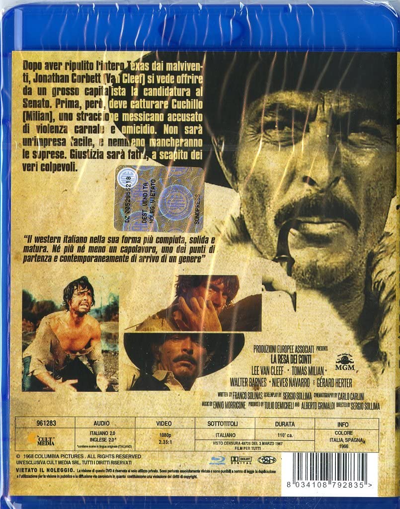 la resa dei conti blu ray BluRay Italian Import