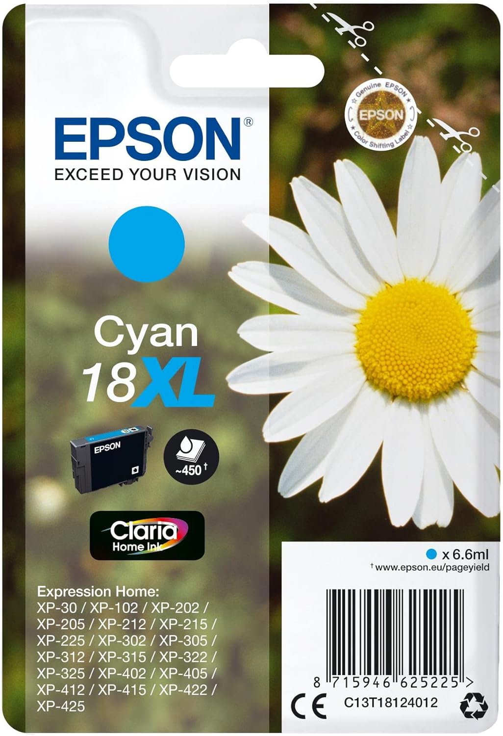Epson 18XL Cyan Inkjet Cartridge
