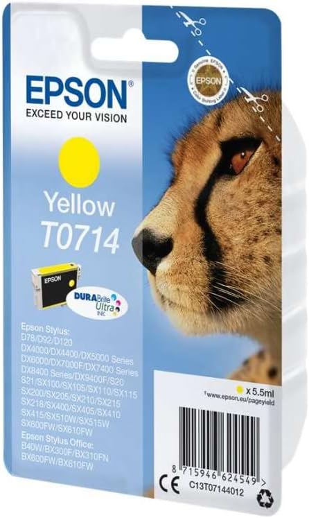 Epson T071 Serie Ghepardo, Cartuccia originale getto d'inchiostro DURABrite Ultra, Formato Standard