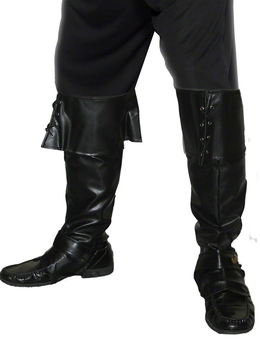 Smiffys Pirate Bootcovers, Black