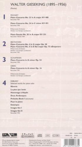 Walter Gieseking Performs
