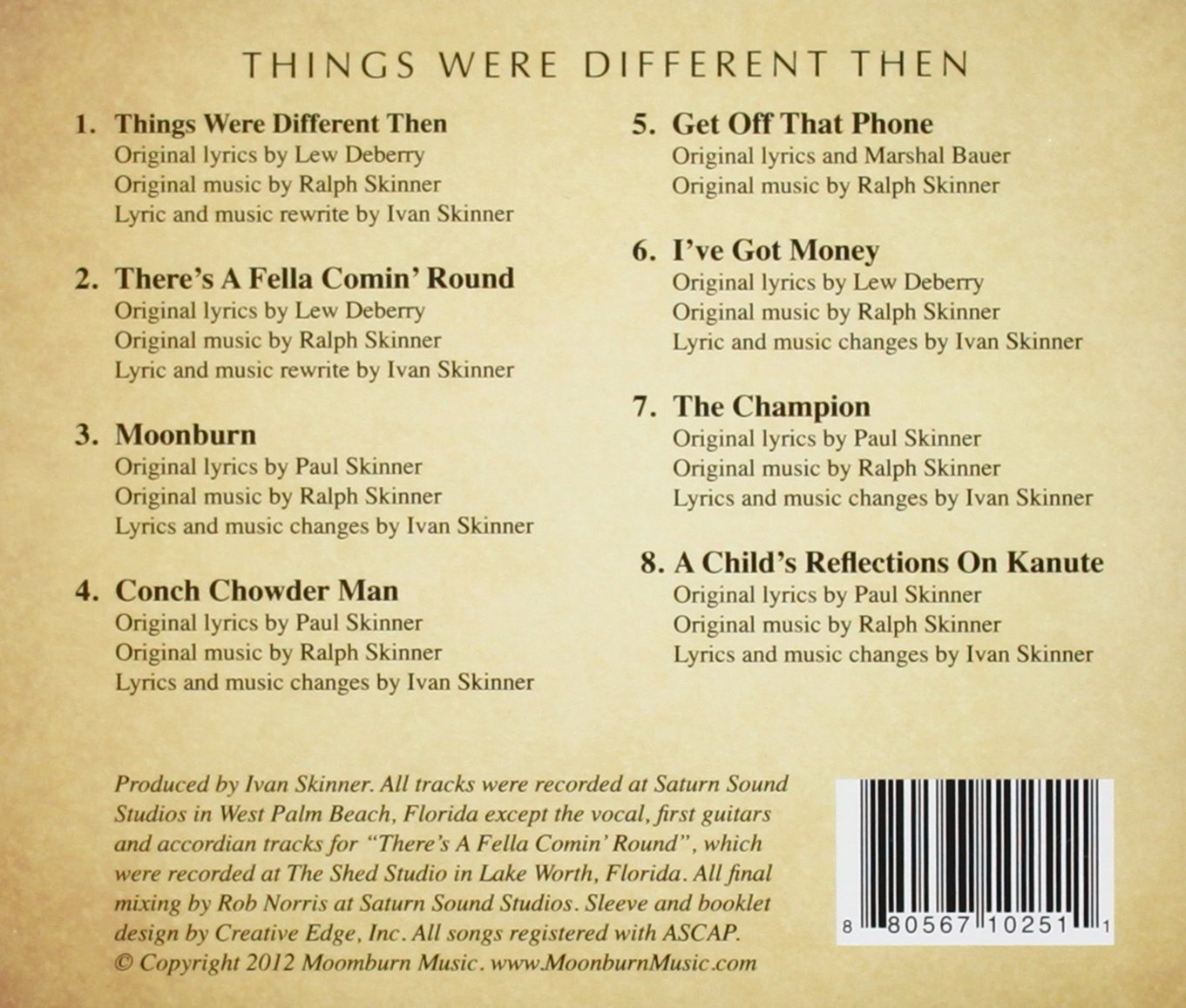 Things Were Different Then