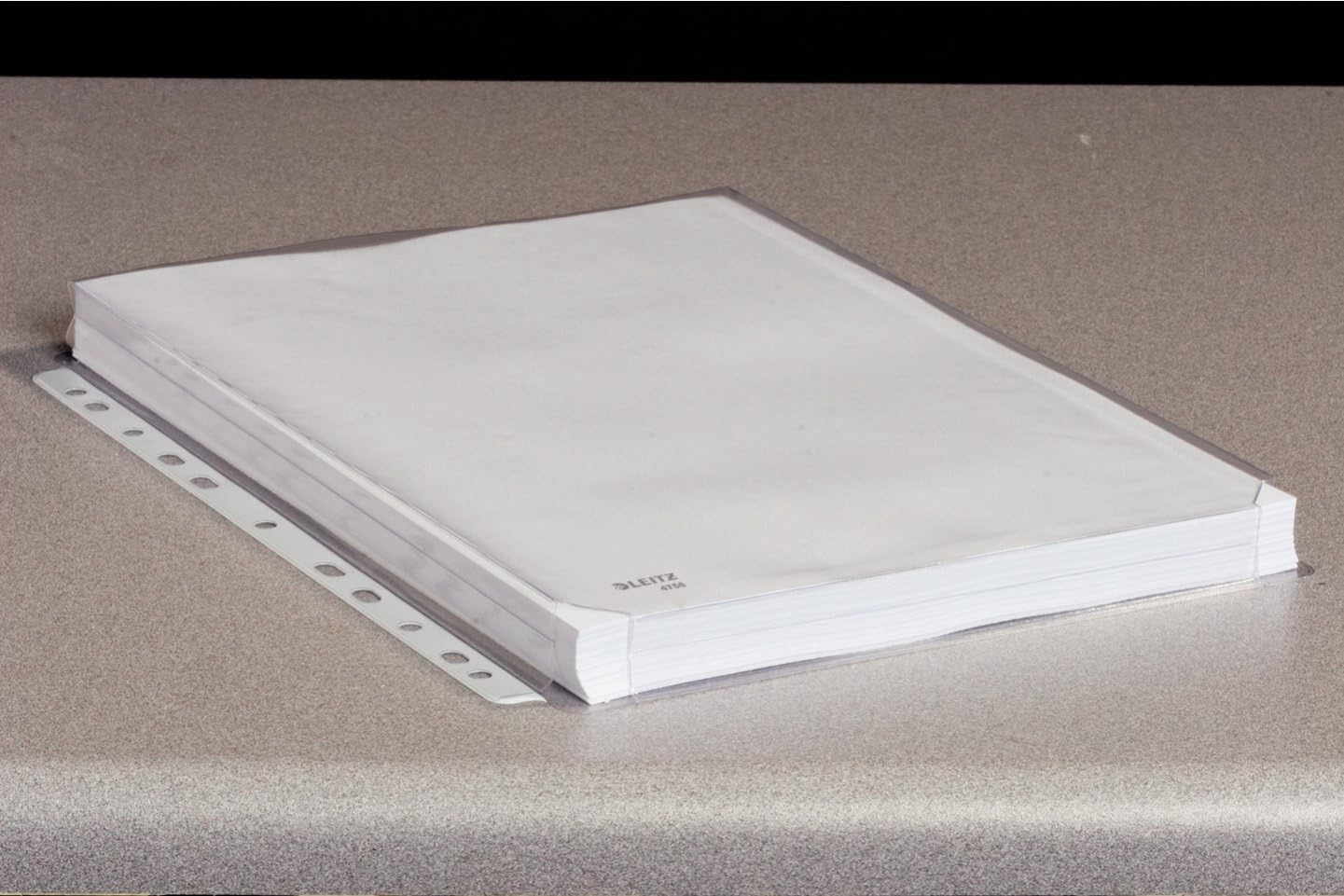 Leitz Premium Expanding Punched Pocket, Pack of 5, Holds up to 200 A4 Sheets, Transparent, Heavy Duty Document sleeve, 170 Micron PP Material, 47188